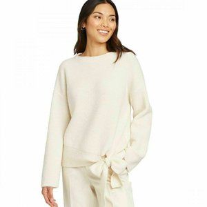 A New Day Crew neck Tie-Hem Pullover Sweater